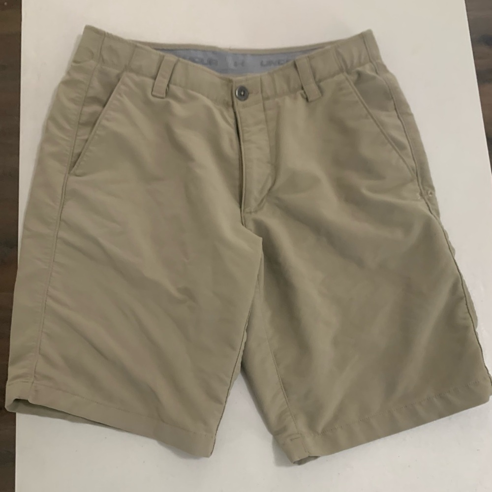 Under Armour Men's Khaki Flat Front Shorts